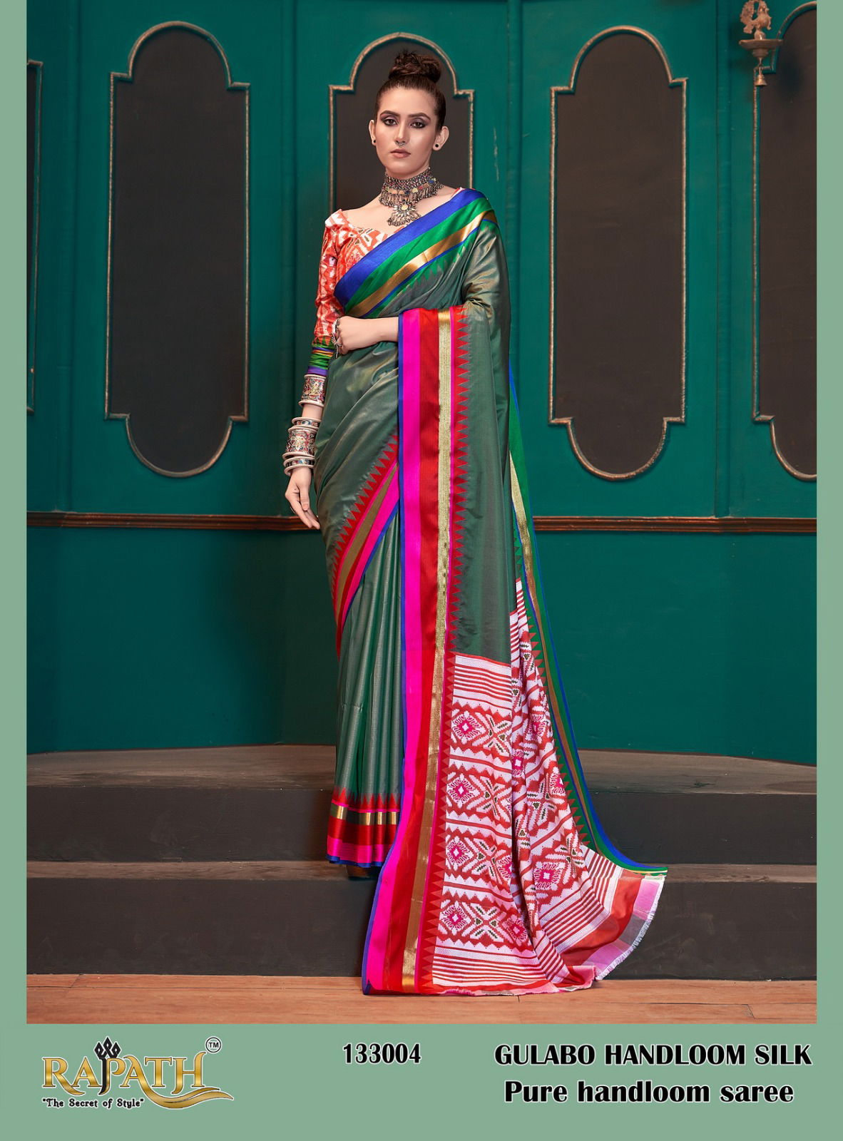 Gulabo Rajpath 133001-133008 Printed Sarees Catalog